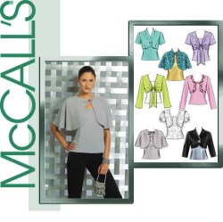 5006 MCCALLS LINED / UNLINED SHRUGS, LINED CAPELETS, TOPS PATTERN 4-10